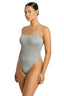 Bond-eye low back palace one piece in chrome shimmer - one piece bathing suits - one size fits most bathing suits 