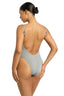 Bond-eye low back palace one piece in chrome shimmer - one piece bathing suits - one size fits most bathing suits 