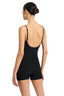 Bond-eye low back palace one piece in chrome shimmer - one piece bathing suits - one size fits most bathing suits 