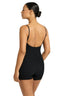 Bond-eye low back palace one piece in chrome shimmer - one piece bathing suits - one size fits most bathing suits 