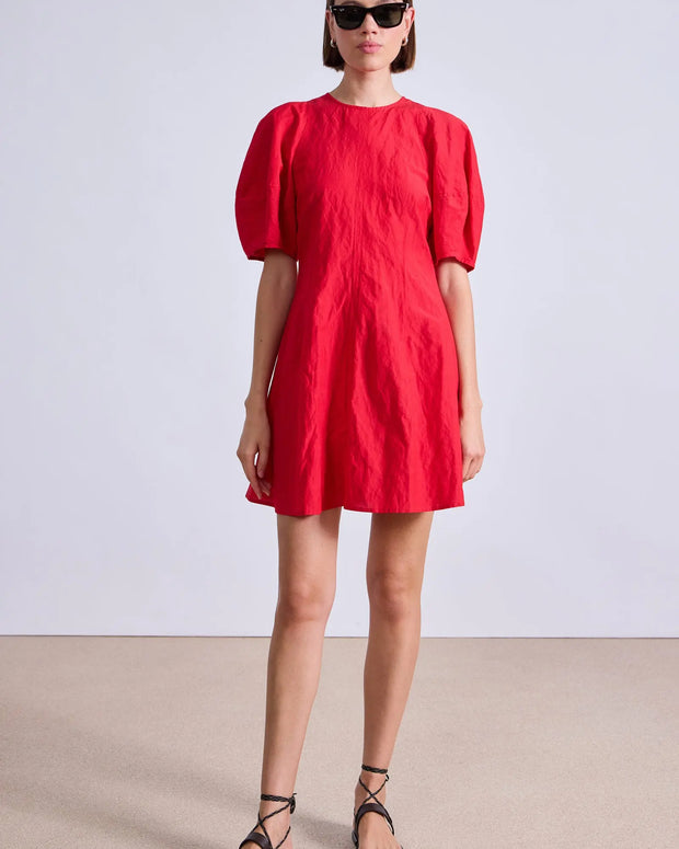 Apiece Apart Bettina Mini Dress Red 