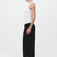 Feathered Silk Skirt