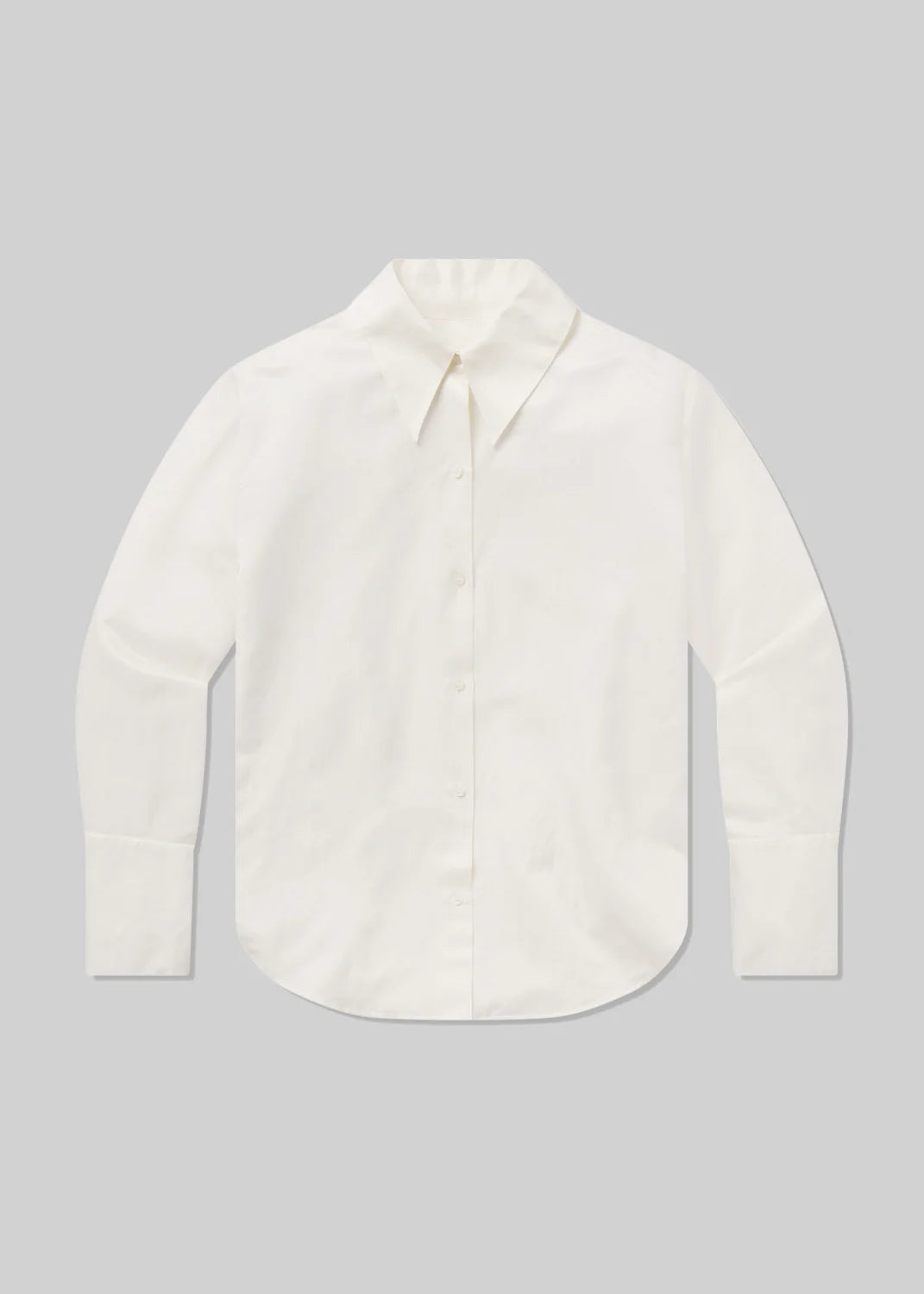 citizens of humanity camilia shirt in cassia - silky button down white top 