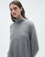 Gigi Hadid Guest in Residence Cropped Turtleneck in Stone. Grey Cropped Turtleneck Guest in Residence 