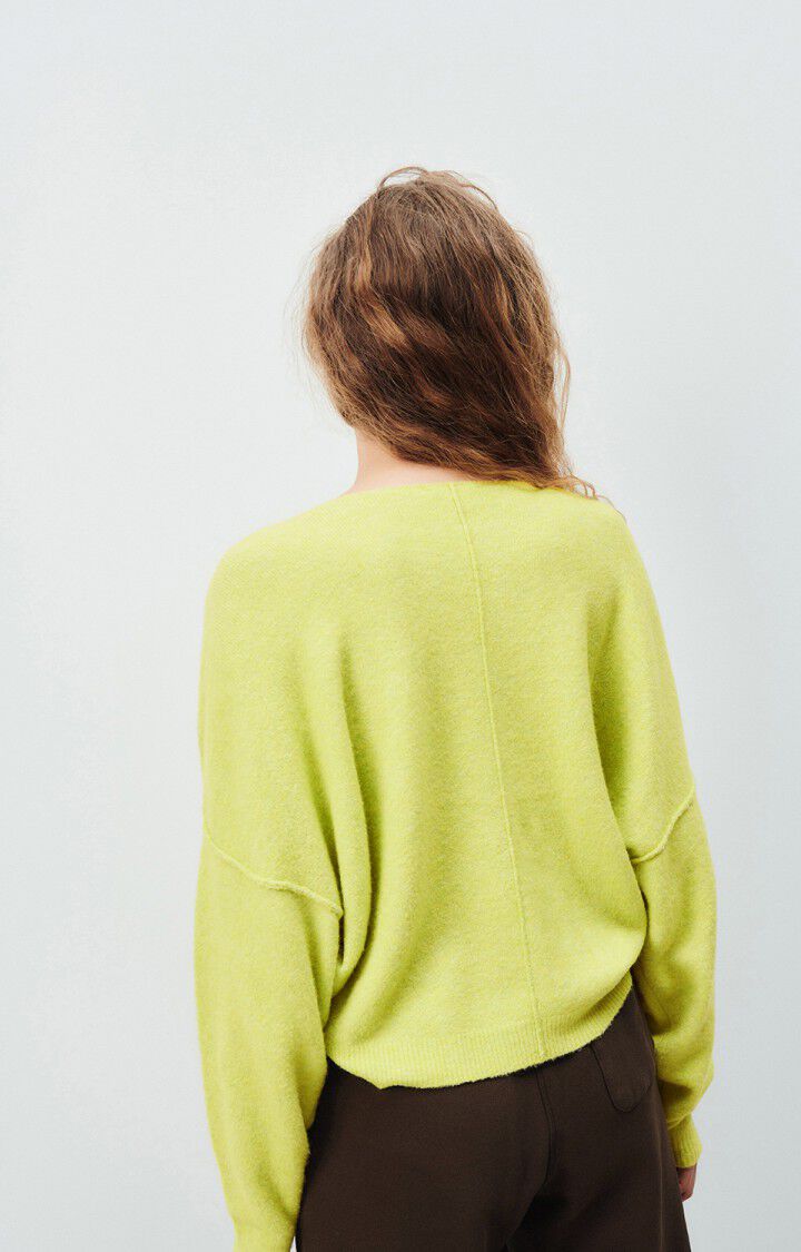 american vintage damsville sweater pistachio - lime green wool sweater - fuzzy green sweater  