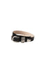 dehance croc belt black - black belt with silver rings