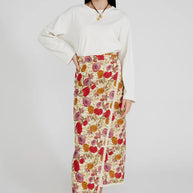 Rika wrap skirt marigold - Chan Luu - wrap skirt - floral skirt 