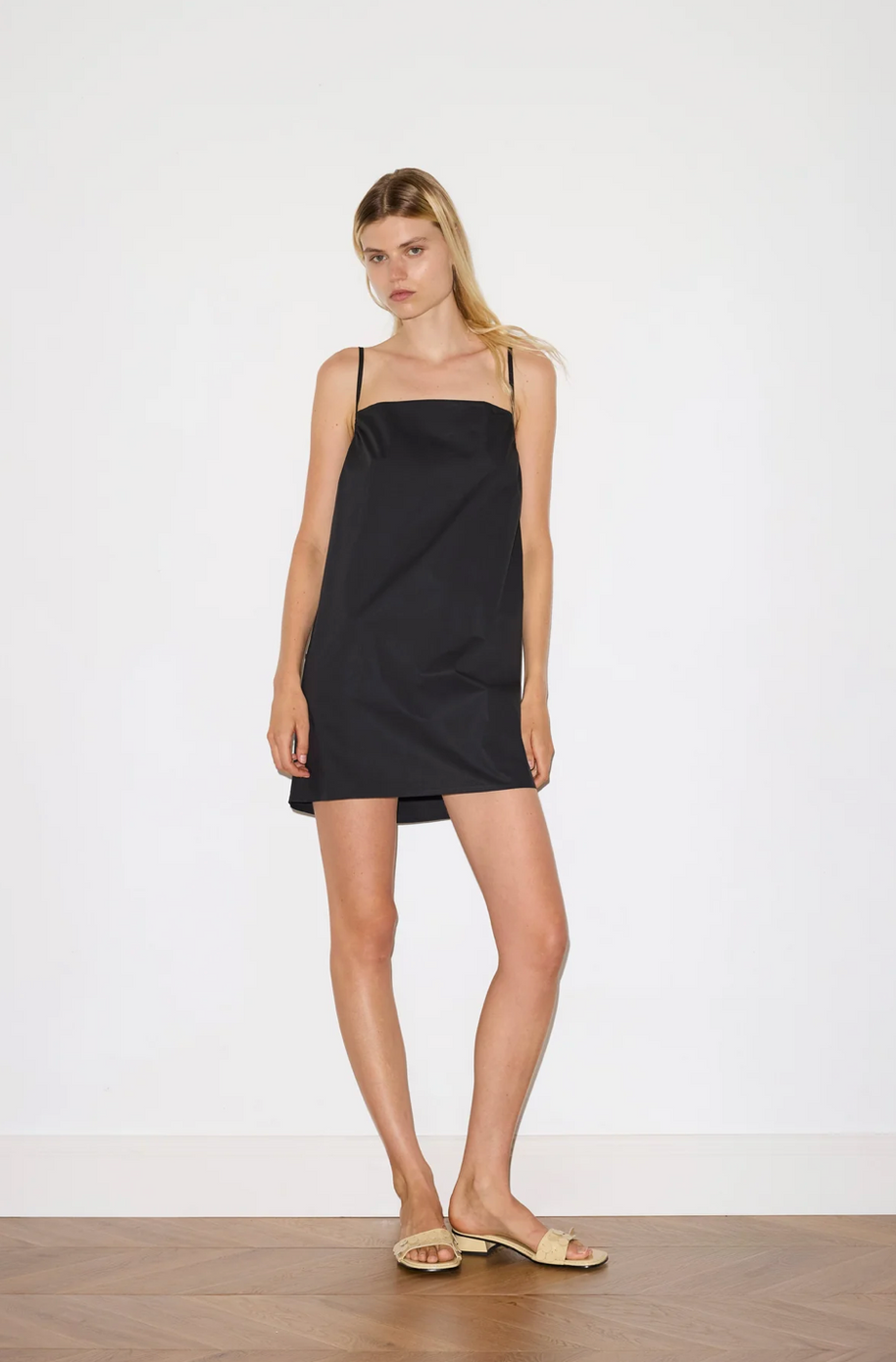 Deiji Studio Black Drawcurve Mini Dress 