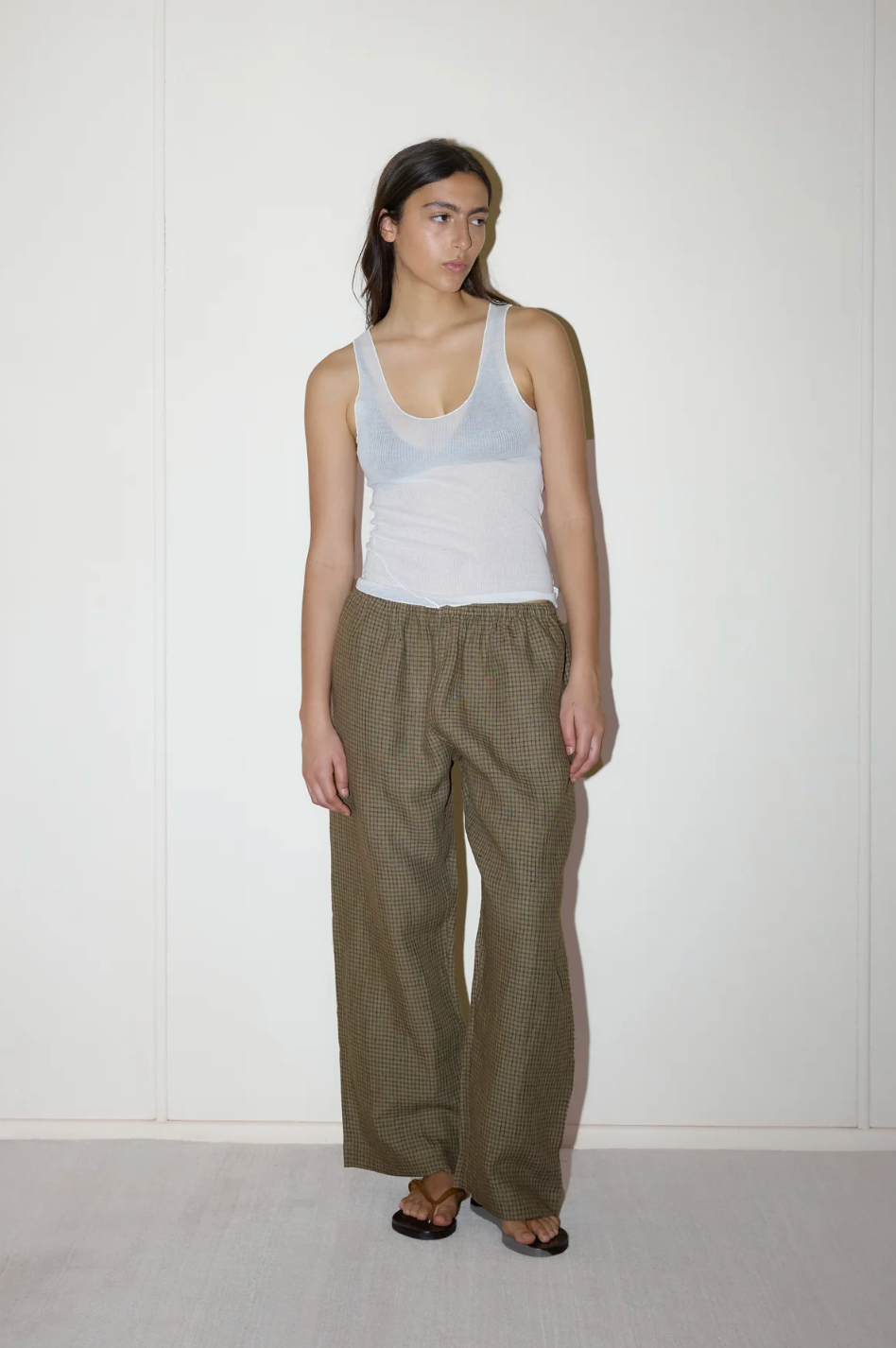 Deiji Studio Ease Trouser Check 