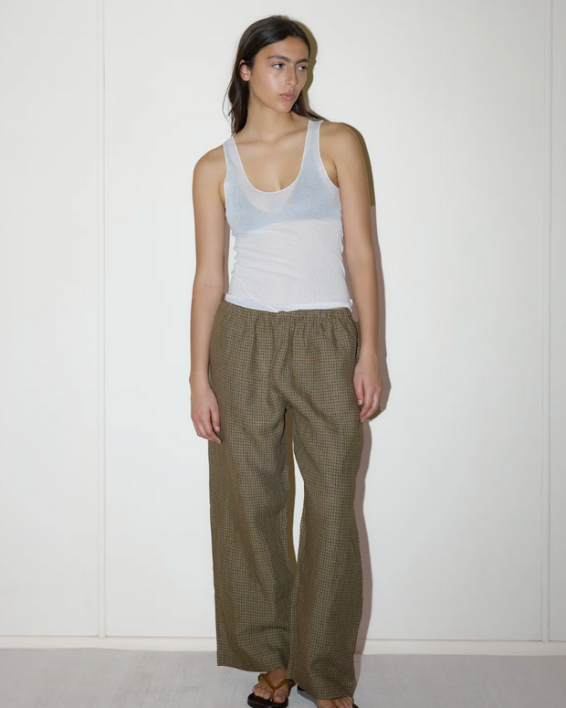 Deiji Studio Ease Trouser Check 