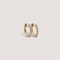 Kinn Huggie Earrings Pave 