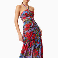 elliatt long dress thea cocktail dress multi -  cocktail multi colored floral maxi dress 