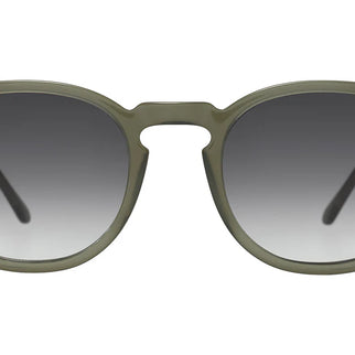 illesteva Eldridge sunglasses - olive grey sunglasses - green  sunglasses -round sunglasses