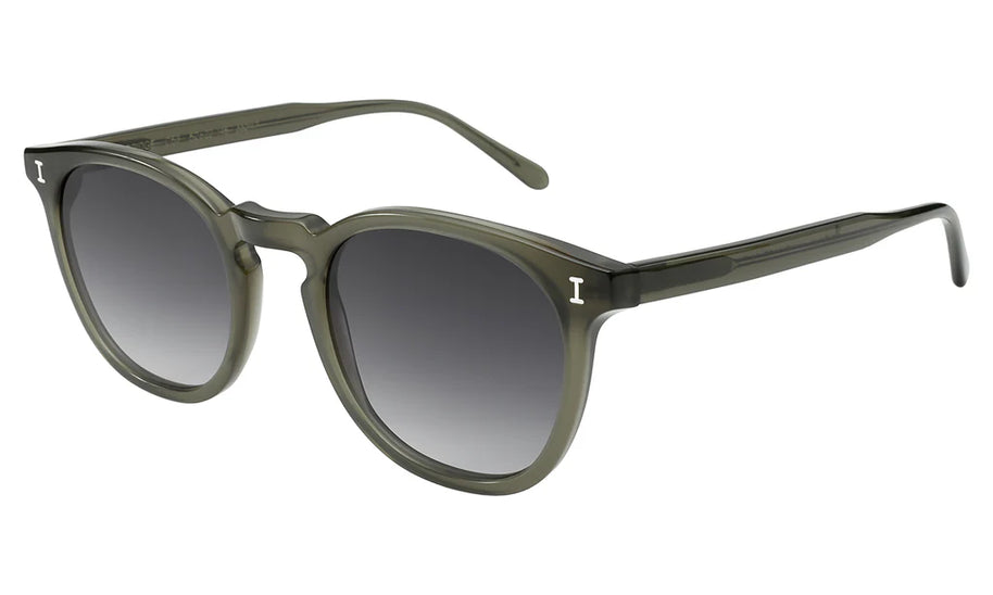 illesteva Eldridge sunglasses - olive grey sunglasses - green  sunglasses -round sunglasses