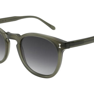 illesteva Eldridge sunglasses - olive grey sunglasses - green  sunglasses -round sunglasses