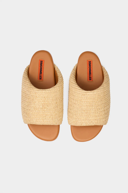 SIMONMILLER Simon Miller Bubble Raffia Slide Natural