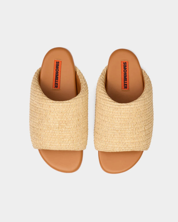 SIMONMILLER Simon Miller Bubble Raffia Slide Natural