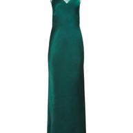 Fleur du Mal Juliet Lace Back Dress Evergreen 