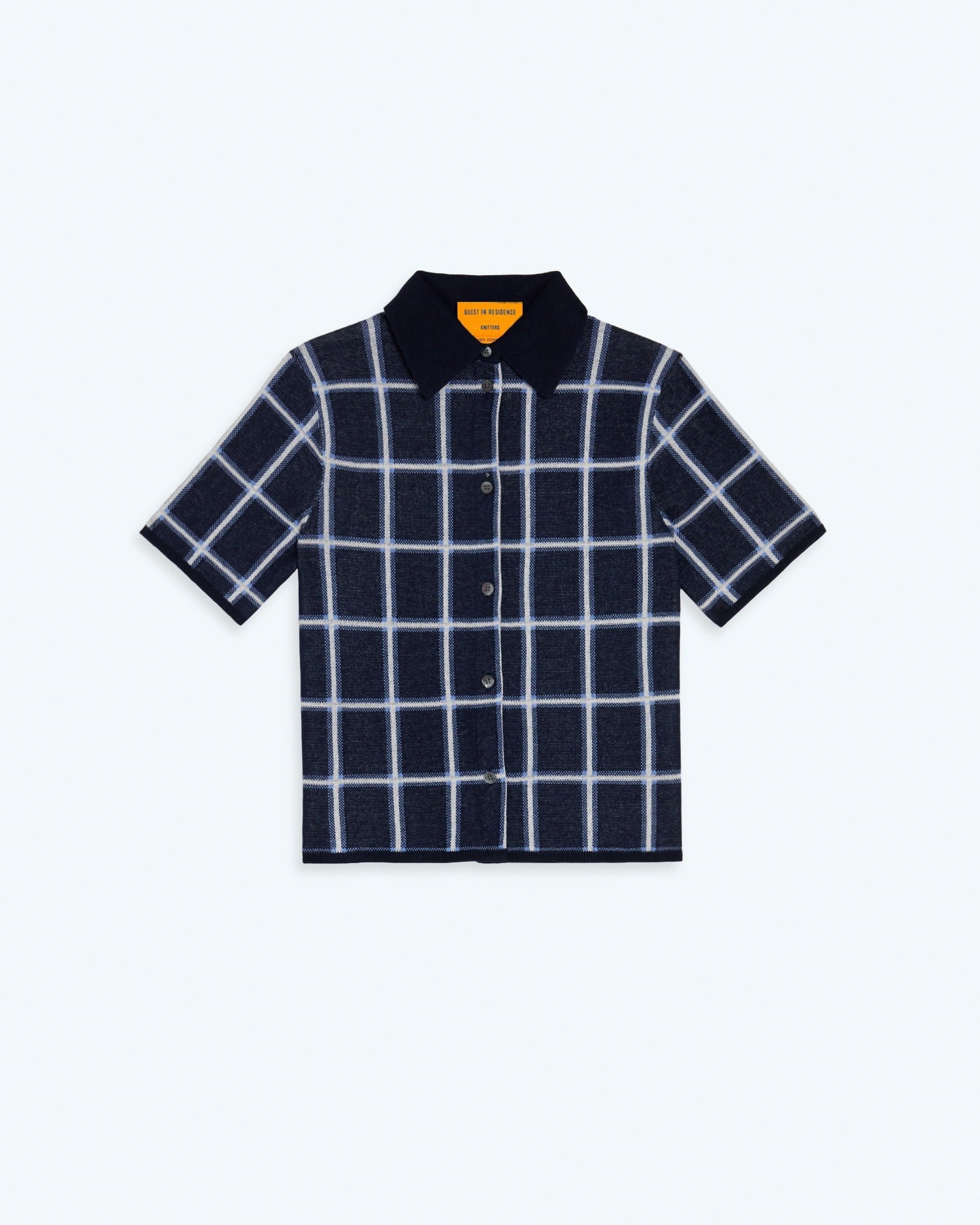 Guest in Residence Picnic Plaid Shirt Button Uo 