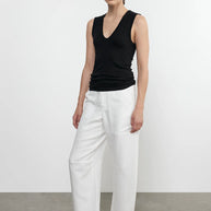 Enza costa Twill Work Pant Off White 