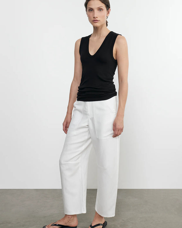 Enza costa Twill Work Pant Off White 