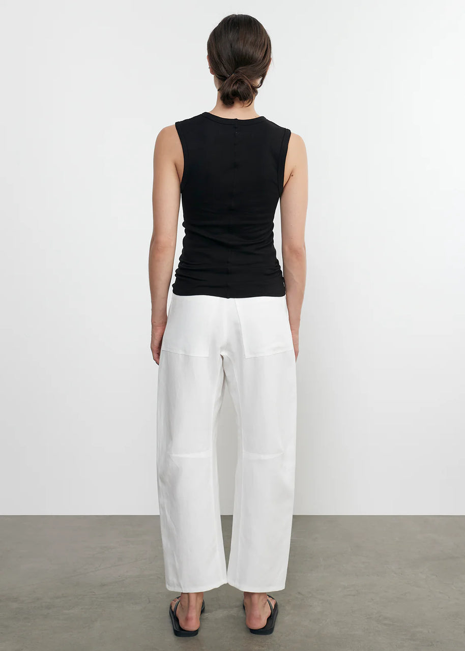 Enza costa Twill Work Pant Off White 