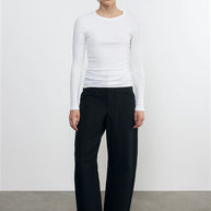 Enza Costa Twill Work Pant Black