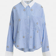 Helight Embellished Boxy Shirt