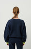 American Vintage Izubird Sweatshirt - Navy sweatshirt set 