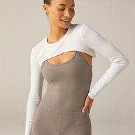 Beyond Yoga Formation Shrug White 