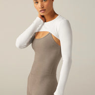 Beyond Yoga Formation Shrug White 