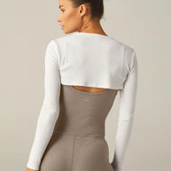 Beyond Yoga Formation Shrug White 