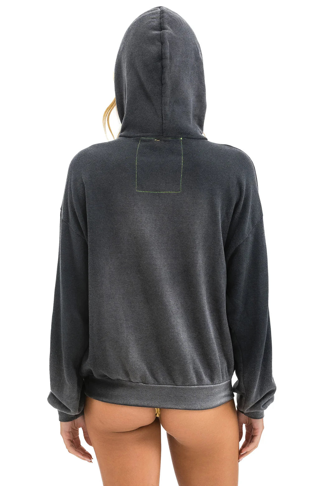 Vintage Logo Pullover Hoodie Relaxed | Unisex Faded Black