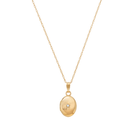 La Kaiser 14k gold locket with diamond - gift ideas 