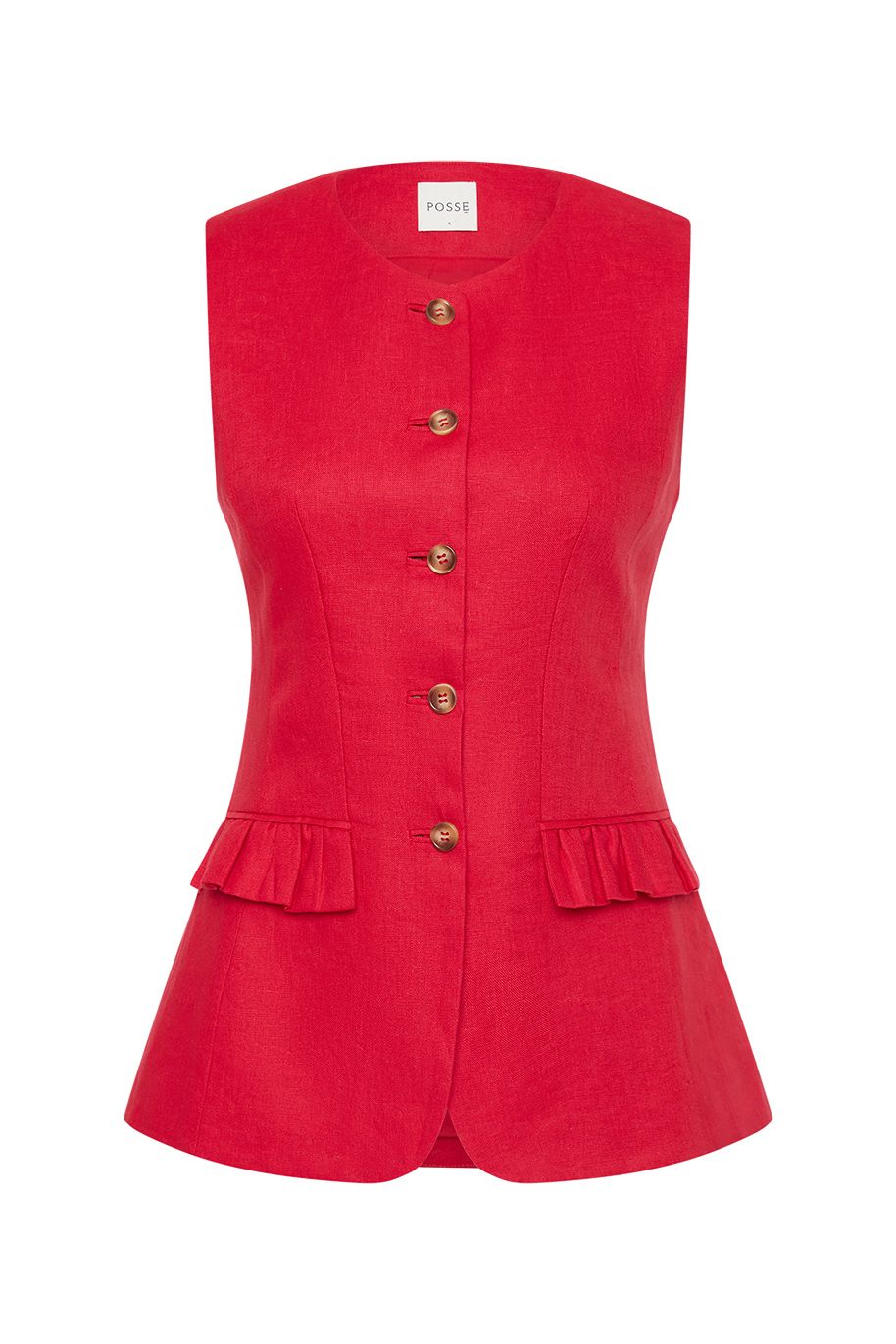 Posse Matilda Gilet Red 