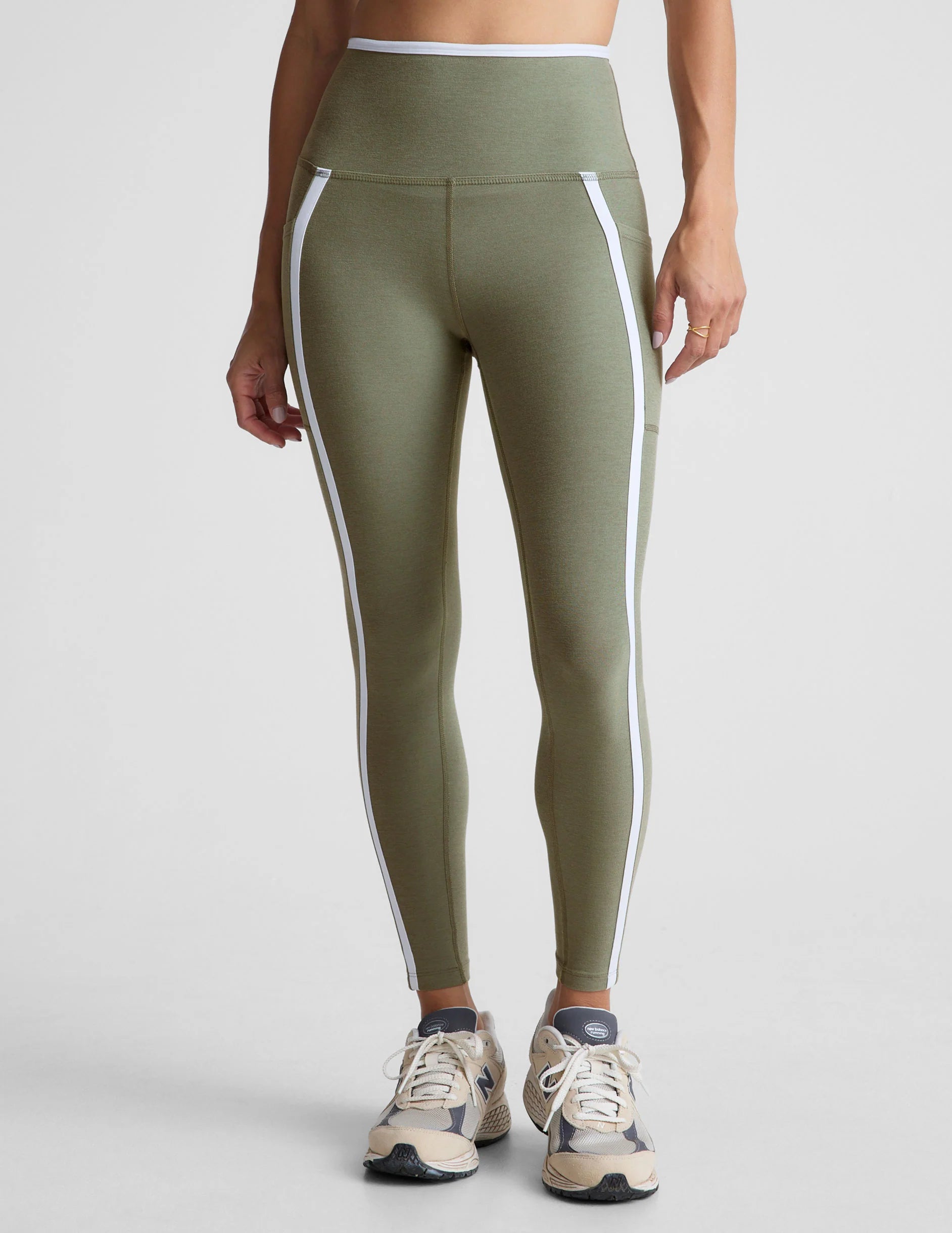 Spacedye New Moves High Waisted Midi Legging Sage 