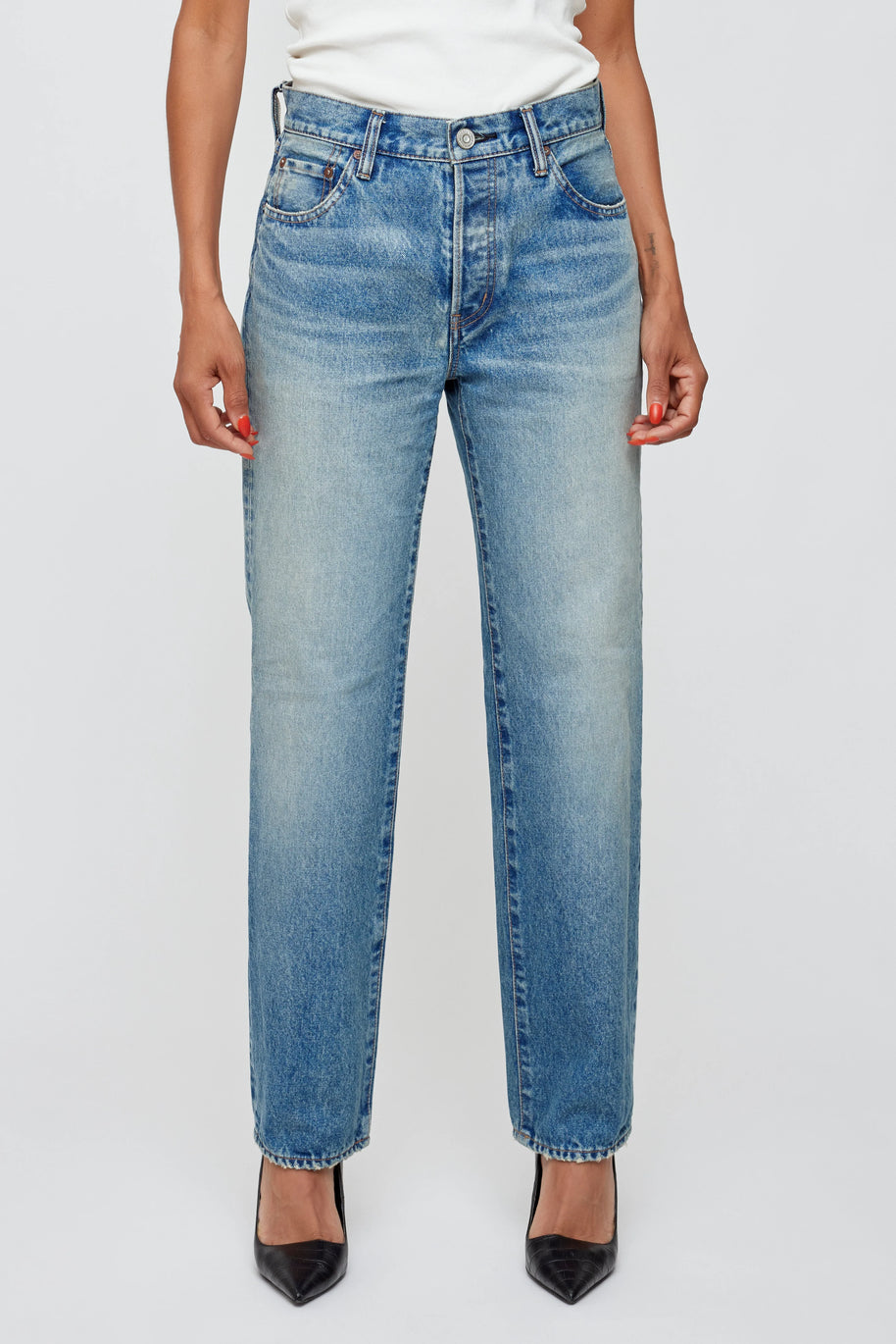 Moussy Vintage Parkchester Straight Leg Jeans 