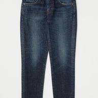 mv moussy vintage inverness skinny jeans - dark wash mid rise ankle length - Japanese denim