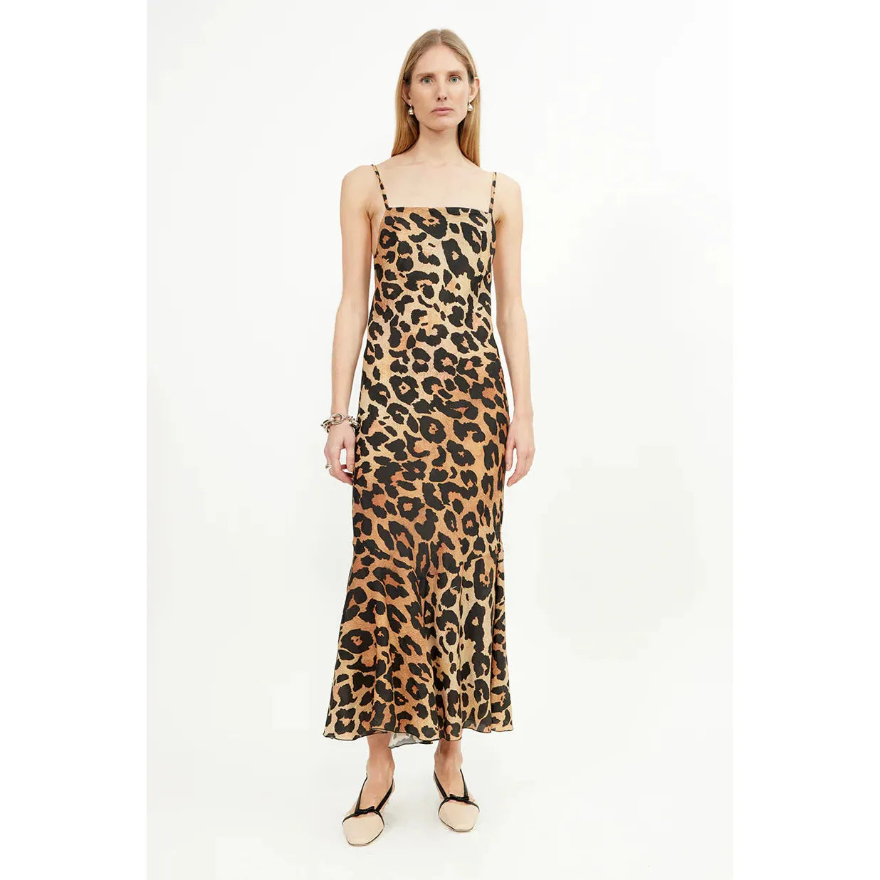 Long Fawn Leopard Dress - Room Eight 