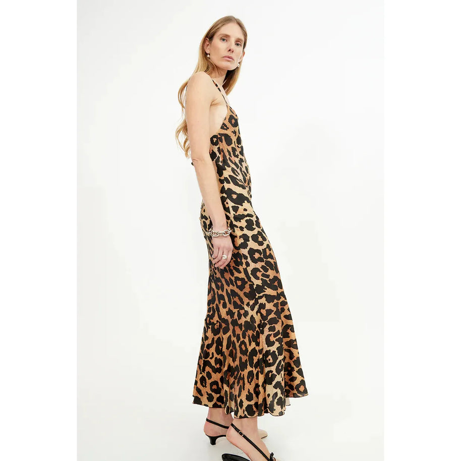 Long Fawn Leopard Dress - Room Eight 