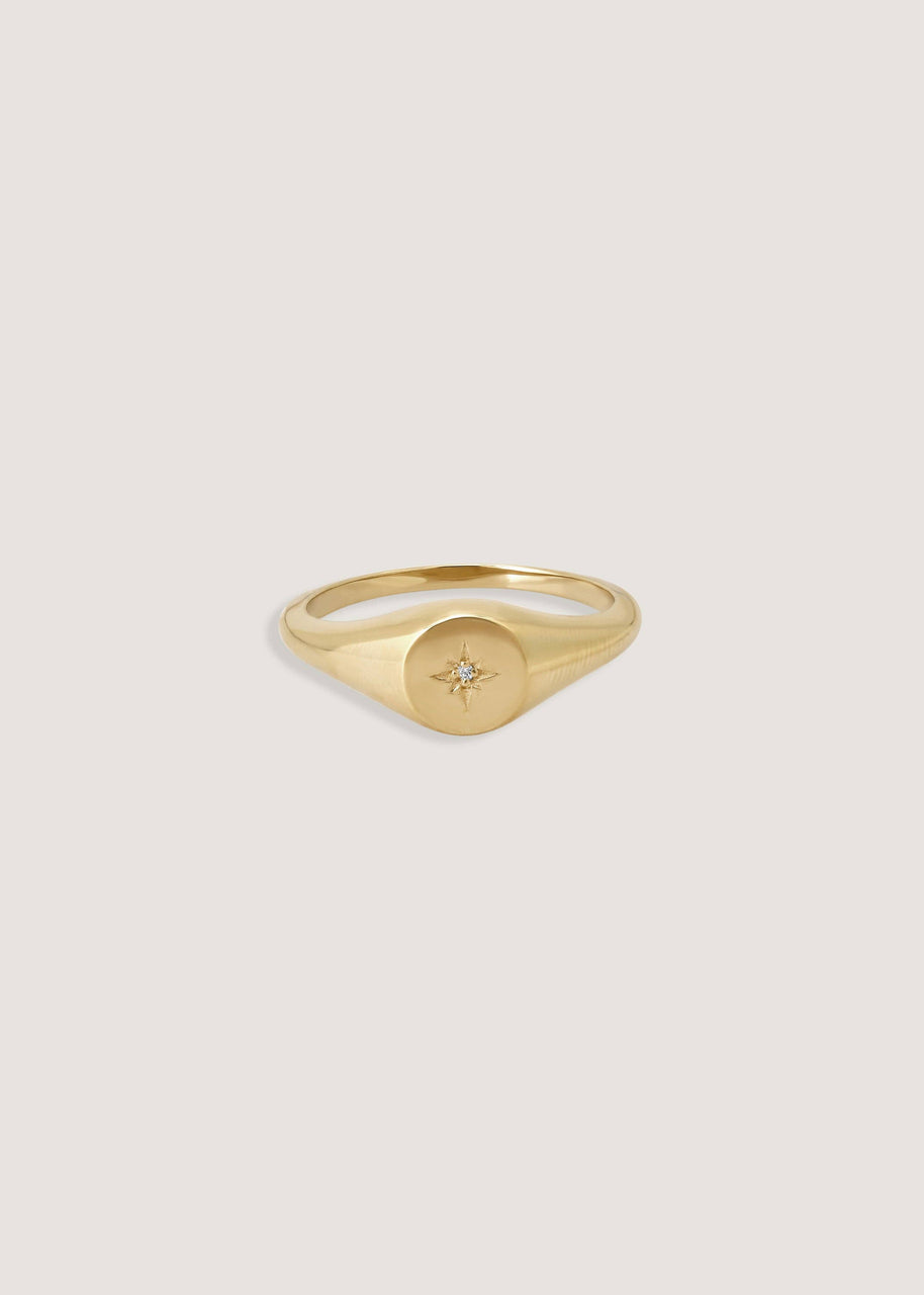 Kinn Studio North Star Signet Ring 