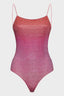 oséree ombre pink shade maillot - lurex sparkle one piece pink 