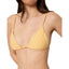 Yellow and white stripe string bikini