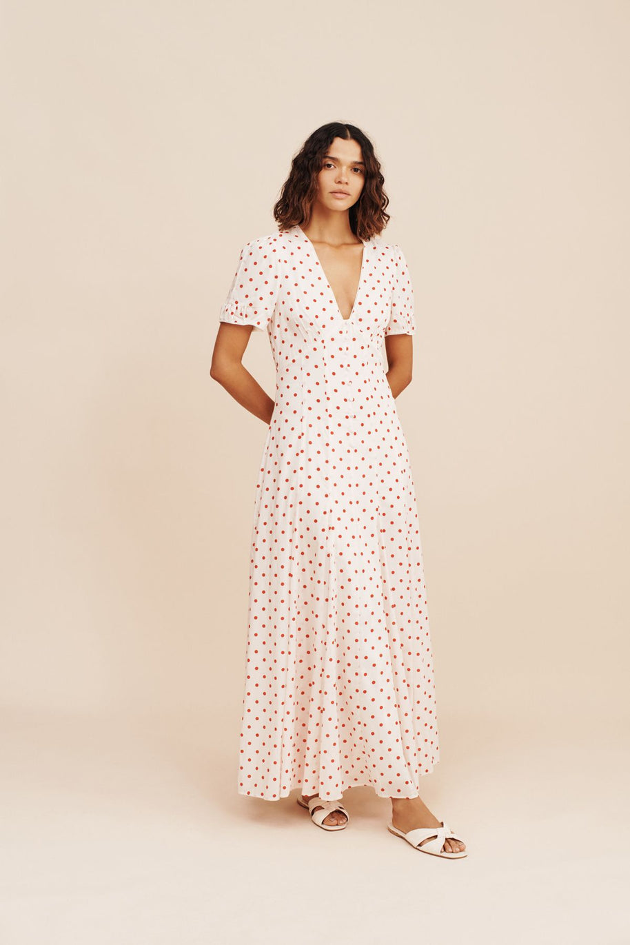 Posse Paloma Dress Petite Polka Dot 