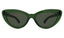 illesteva Pamela sunglasses - cat eye sunglasses - green cat eye sunglasses -illesteva 