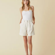 Le Jean Pleated Trouser Short 