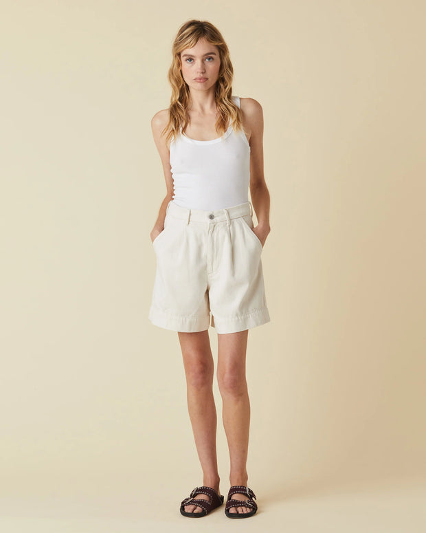 Le Jean Pleated Trouser Short 