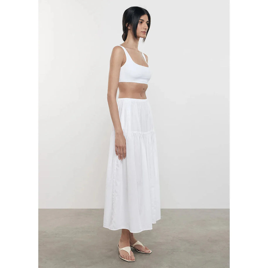 Enza Costa - Easy Bralette - White Bralette