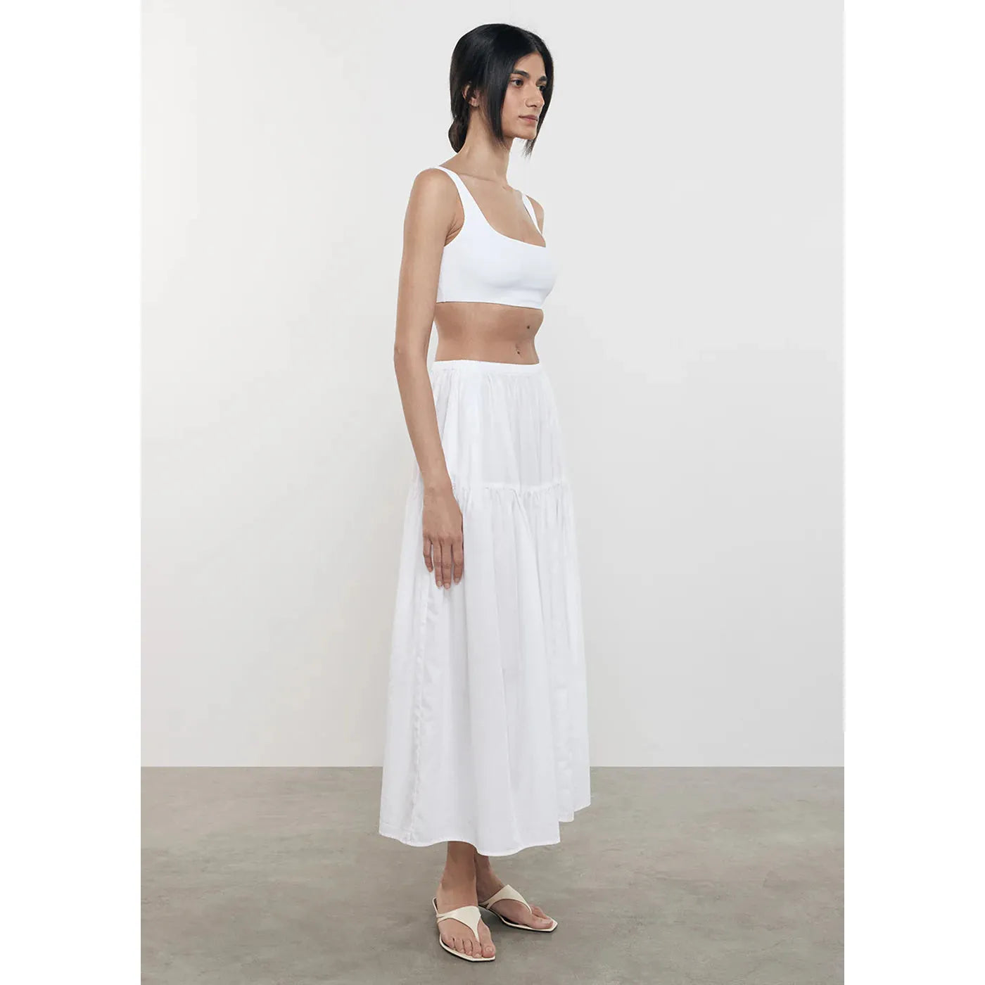 Enza Costa - Easy Bralette - White Bralette