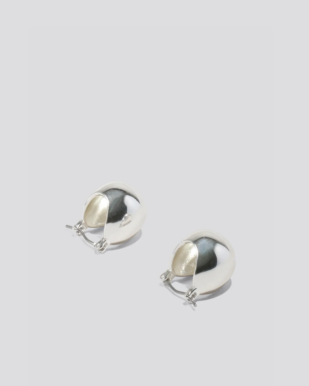 Rachel Comey Baby Keel Hoop Silver, Rachel Comey Earrings, Small Silver Hoops, Silver Huggies 